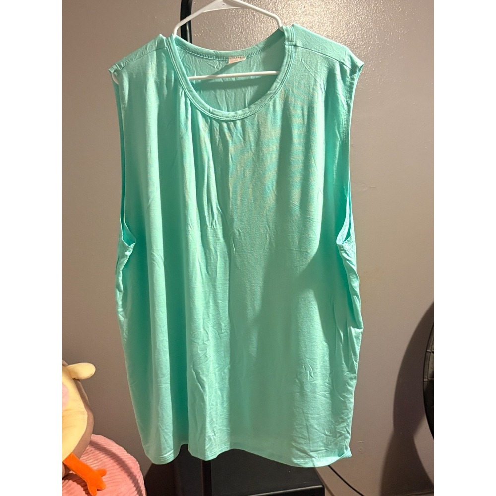 Color Bear Mint Sleeveless Tank Top Women's Sz 3XL